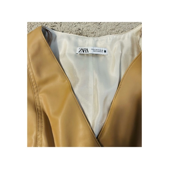 Zara Sleeveless Faux Leather Dress - Picture 9 of 10
